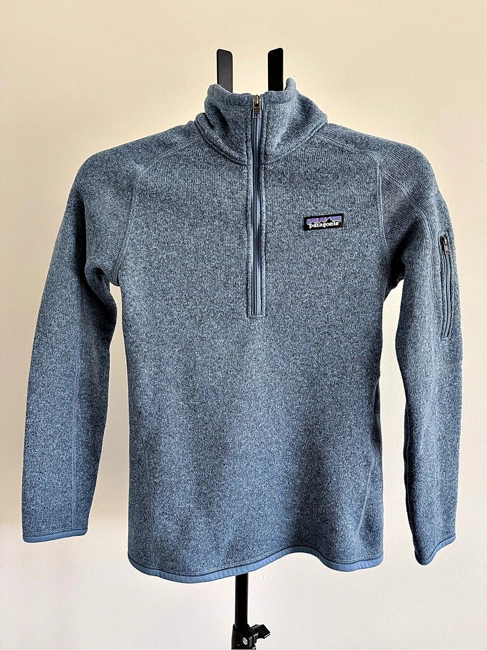 Patagonia Women's Better Sweater Quarter-Zip Blue Fleece XS